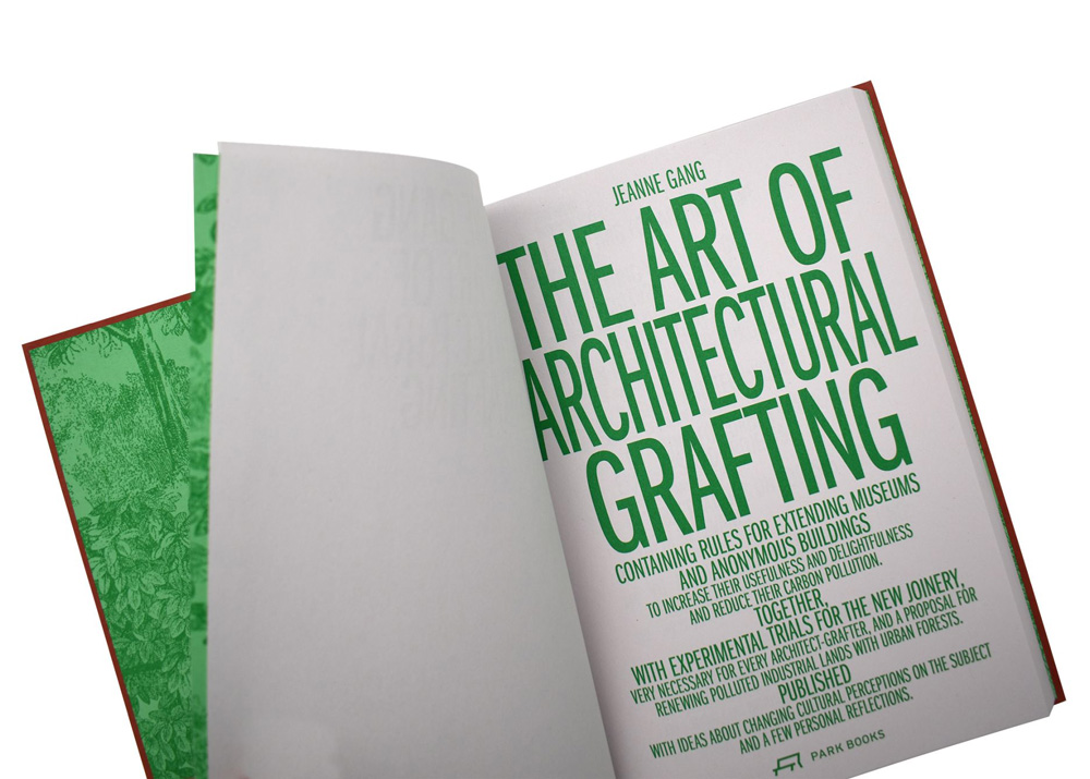 A title page of a book The Art of Architectural Grafting.