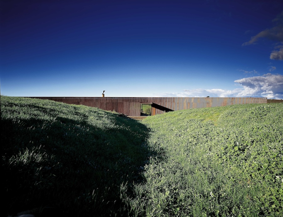 Photo of a green landscape with the Glenburn House