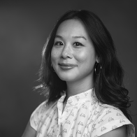 Black and white headshot for Tiffany Chu