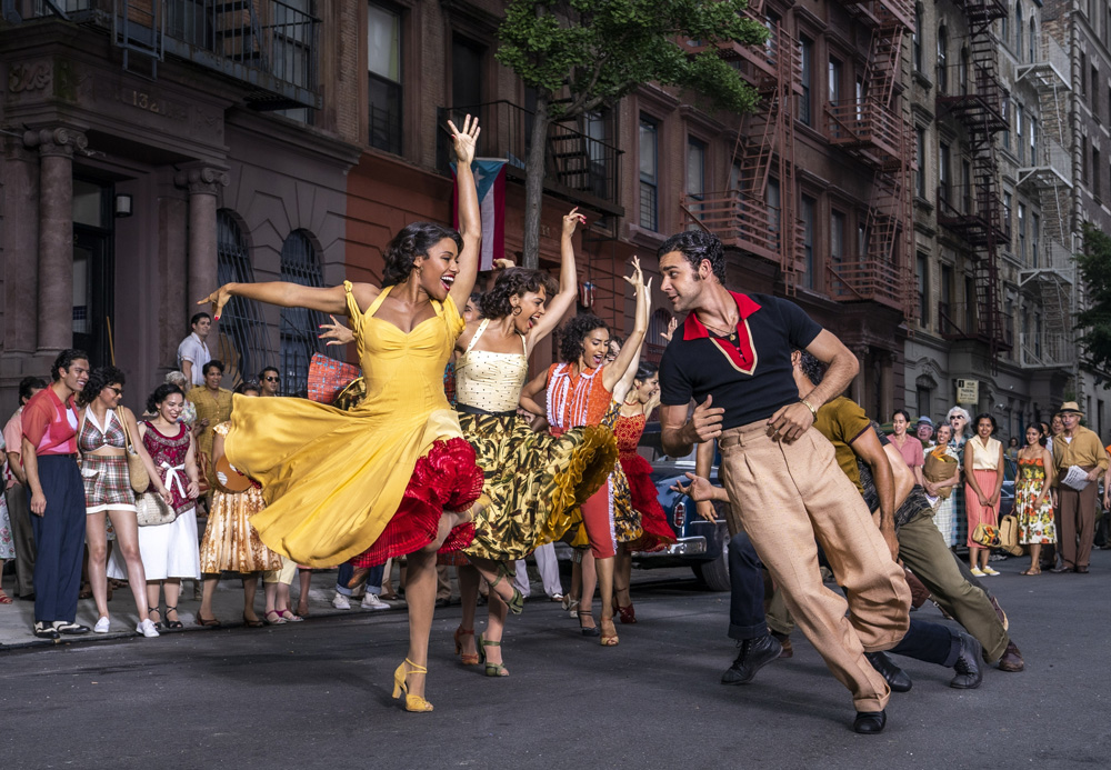 People dancing down NYC street